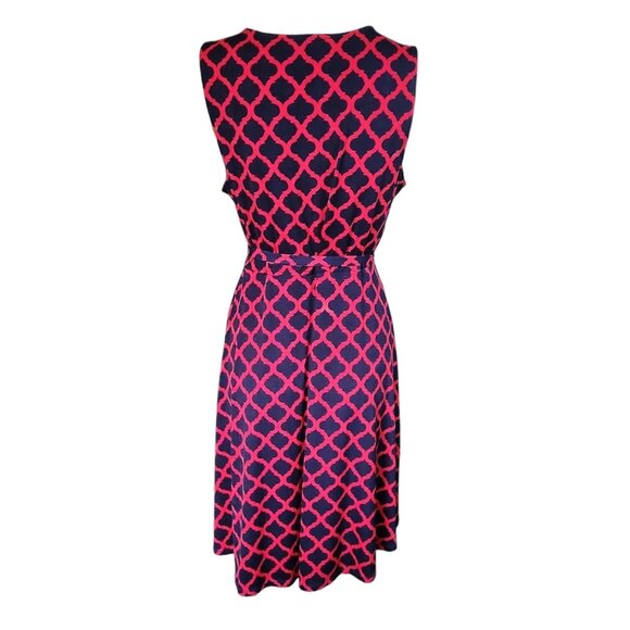 Mix by 41 Hawthorn Dress Womens L Large Pink Blue Stitch Fix Kassidy Faux Wrap - Picture 3 of 8